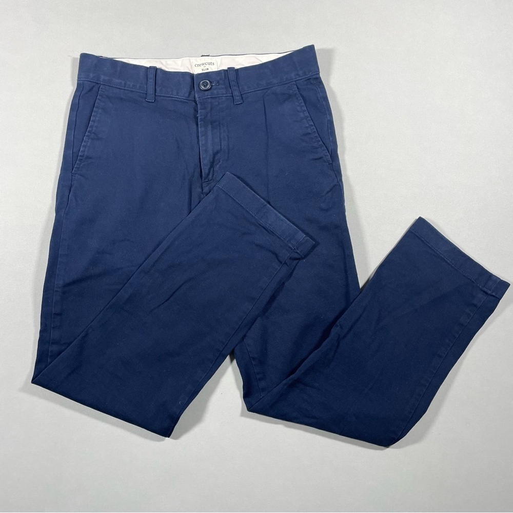 J Crew boys Crewcuts Dark Blue size 12 chinos